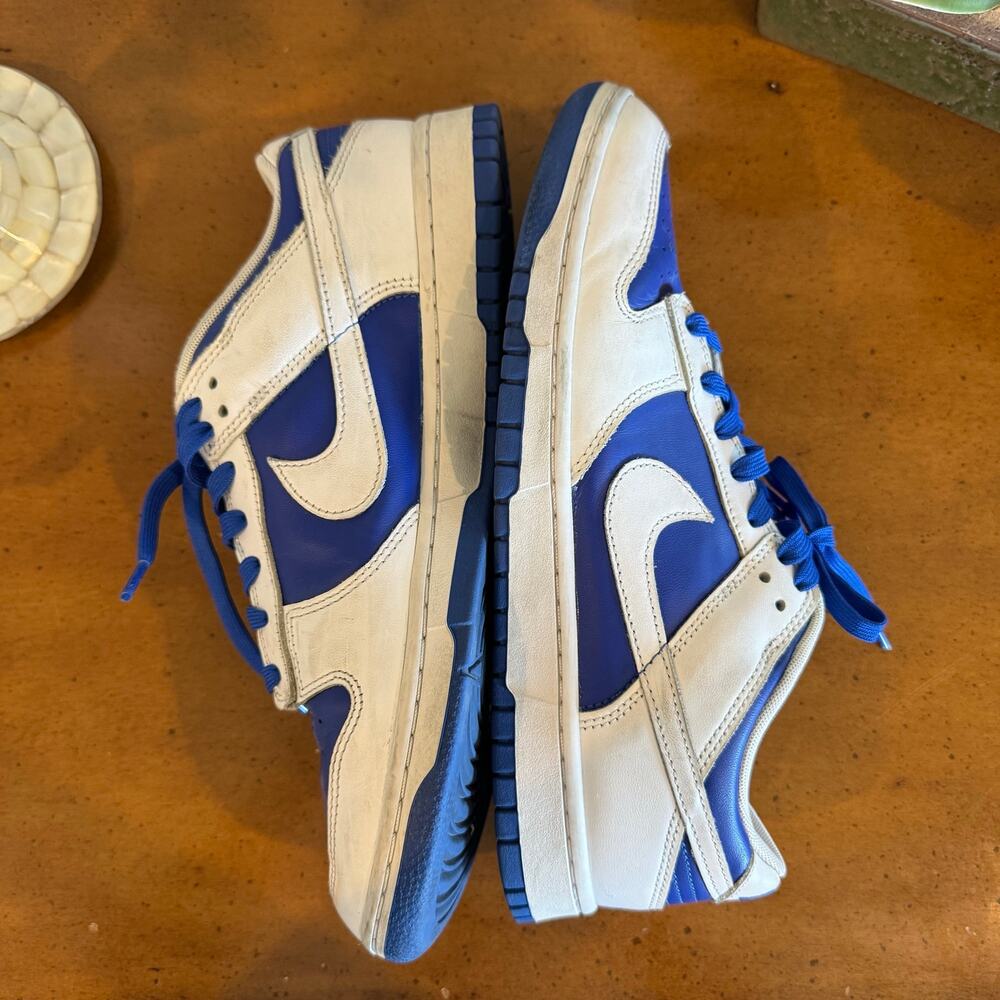 Nike Dunk Low White Royal Blue DD1391-401 Men’s Size 10.5 - Picture 4 of 10